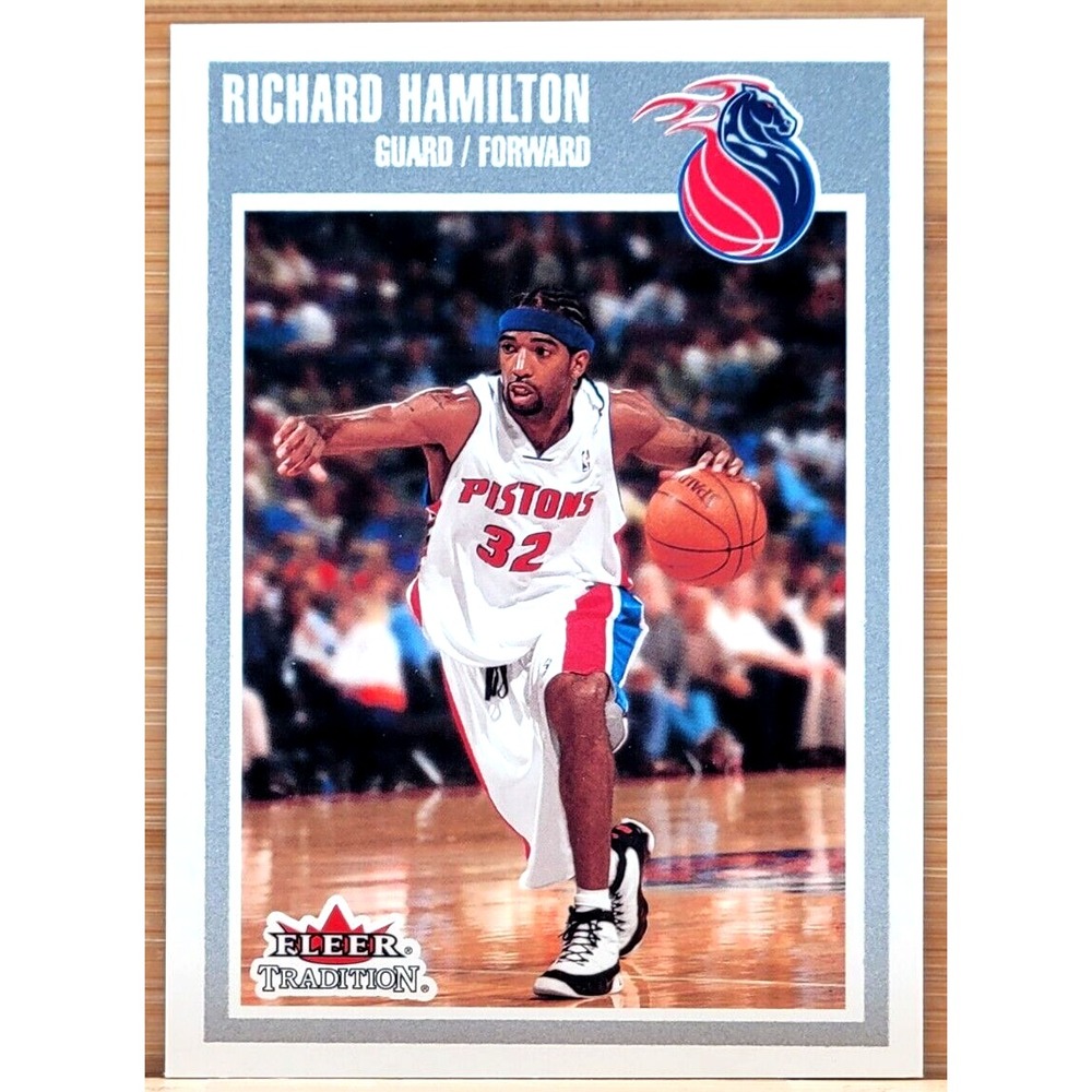 2002-03 FLEER TRADITION RICHARD HAMILTON CRYSTAL #D/199 PISTONS